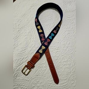 Simply Southern Navy Bow Tie Belt Size 32